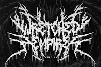 design a hardcore metal band logo for your project