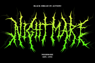 design a brutal death metal branding logo for your band or project