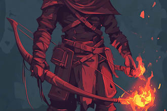 create 2d game character or 2d game character animation