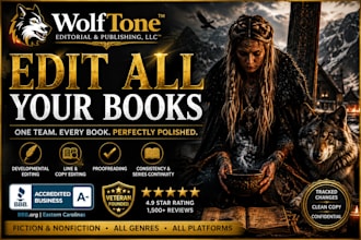 edit and refine your book or series