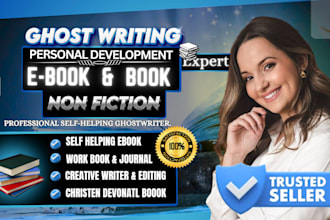 ghostwrite self help ebook, devotional book, guided journal, mental non fiction