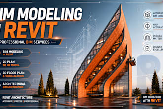 convert PDF and cad drawings into detailed revit bim models
