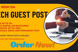 do tech guest post  on high da tech blogs with dofollow permanent backlinks