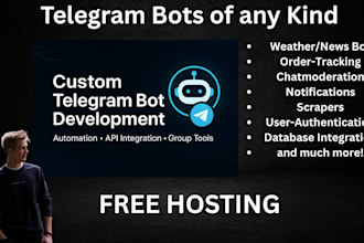 develop a professional telegram bot