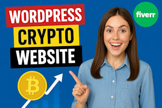 build a custom crypto website or wordpress site