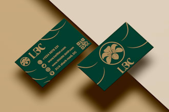 design modern, elegant and custom business cards with logo