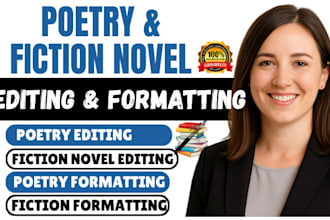 developmental edit proofread format christian poetry memoir and fiction novel