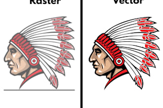 convert your logo to print ready vector within 6 hours