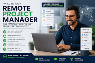 be a remote project manager of your project