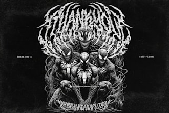 create a true black metal typeface for your band or brand