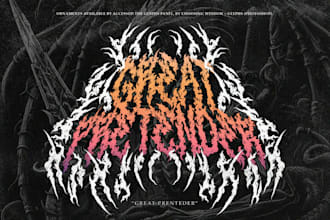 design a hardcore band or t shirt logo