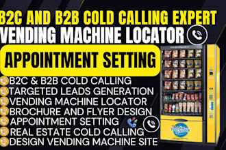 cold calling vending machine lead locator real estate telemarketing cold caller