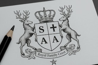 design luxury vintage regal heraldic family crest coat of arms logo