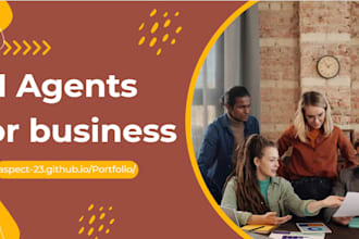 create ai agents for finance real estate and e commerce