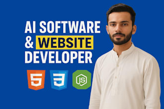 do ai software, website development and front end developer