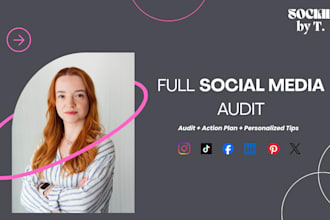 audit your social media and create a strategy to boost your growth