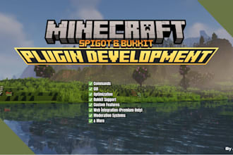 develop, test advanced minecraft plugins with java