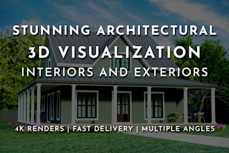 render architectural visualization, interiors, and exteriors