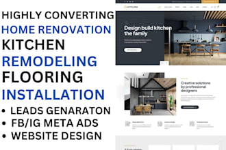 generate home renovation leads kitchen remodeling flooring installation website