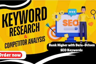 do SEO keyword research and competitor analysis