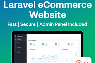 develop a professional laravel ecommerce website with admin panel