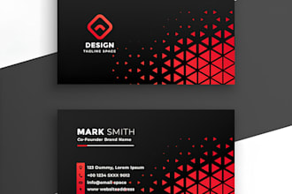 create unique and minimalist business card design