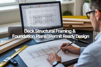 design deck structural framing and foundation plans for permits