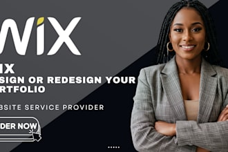 design or redesign your wix portfolio or blog website with SEO optimization