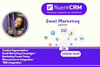 setup, fix fluentcrm,fluent SMTP, fluent crm,fluent form email automation expert