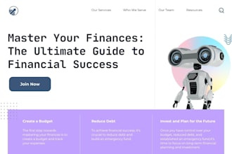 launch a financial services wordpress website with SEO