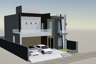 design a luxurious 10 marla house front elevation in 3d