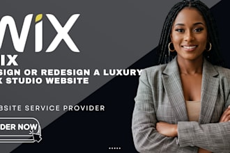 design or redesign a luxury wix website or online store with SEO and speed