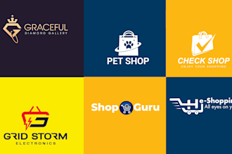 do amazon shopify etsy ebay store ecommerce  logo design