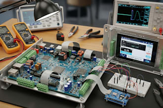 do embedded systems and prototype industrial electronic controller with pcb firm