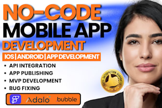 build develop design custom no code apps using glide bubble adalo flutterflow