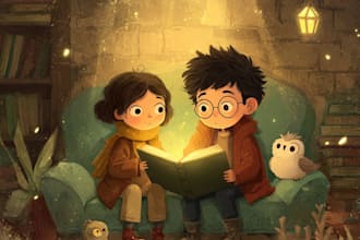 draw a children story book illustration