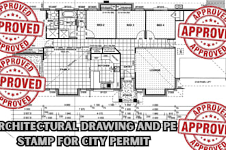 review and stamp texas stamp, washington stamp, florida stamp for city permits