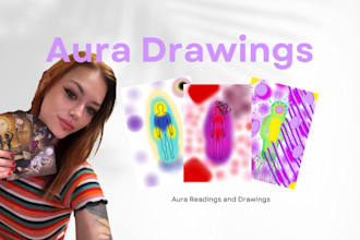 provide an aura drawing and reading