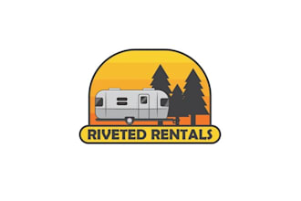 design best quality air stream rental business logo