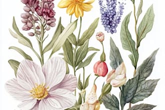 create a botanical illustration