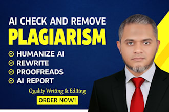 humanize ai, proofread, correct plagiarism