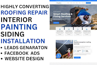 grow roofing repair leads drywall interior painting siding installation website