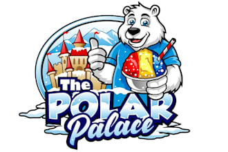 create a original polar palace logo design