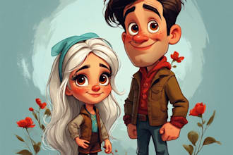 do your couple portrait art