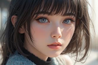 draw a semi realistic illustration