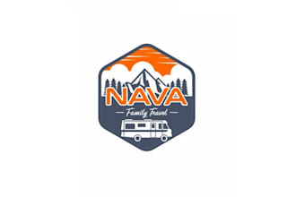 design sustainability super family travel logo