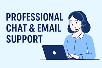 handle chat and email support professionally