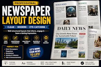 design a professional newspaper layout in adobe indesign