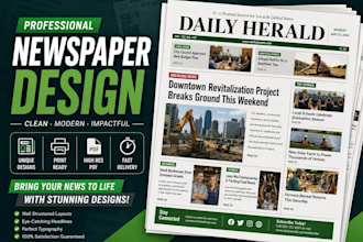 design a professional newspaper layout in adobe indesign