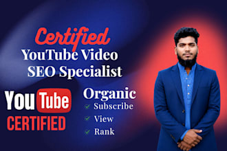 do professional youtube video SEO for higher video rankings